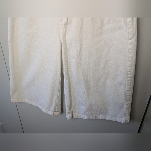 VERO Véronique Cloutier White Midi Short Women Size 9 Loose Fit Wide Leg - Picture 3 of 11